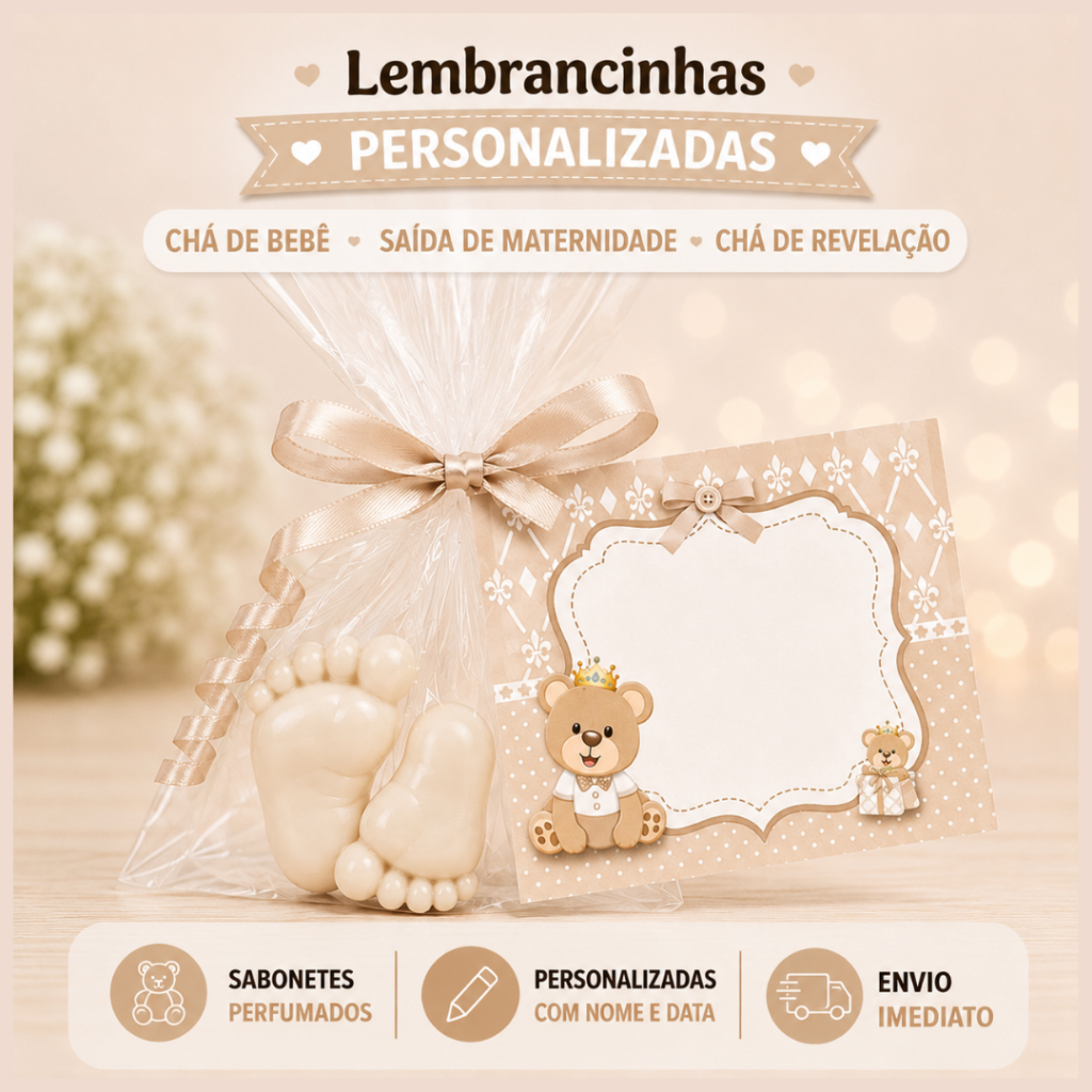 30 Mini Pezinhos | Chá Revelação | Lembrancinha 15 Latinhas Personalizadas
