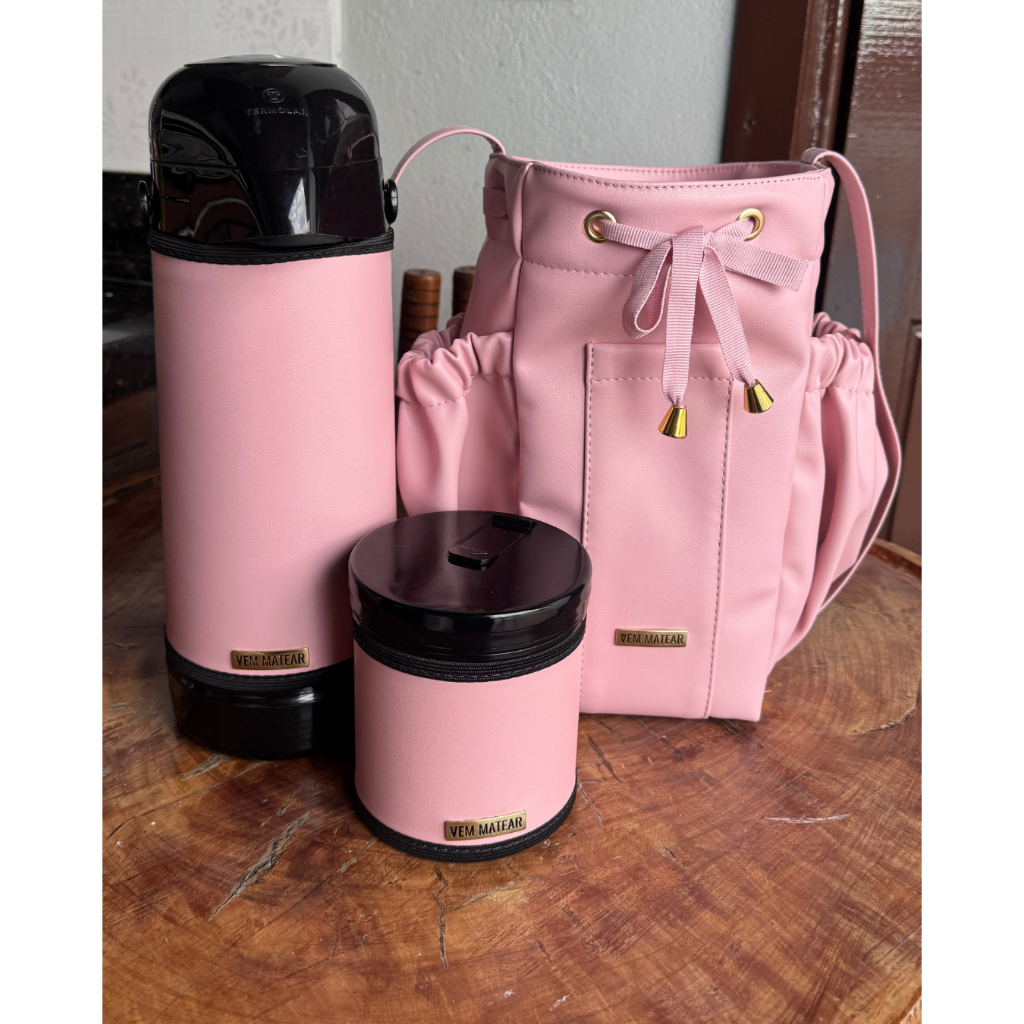 Kit Super Luxo - Mateira Chimabag + Porta Erva com capa + capa de térmica 1l