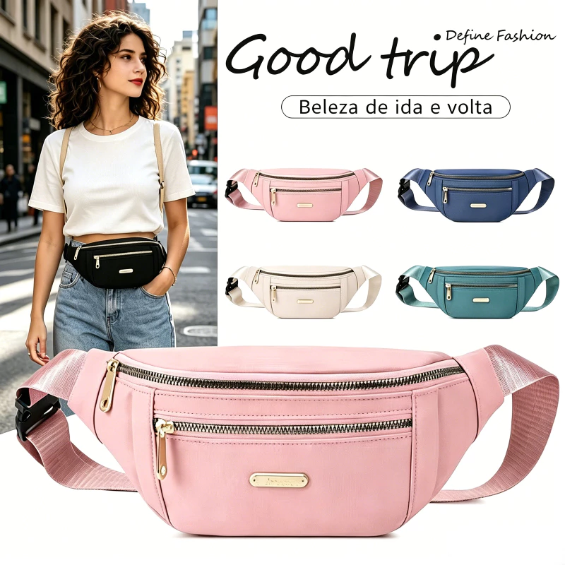 bolsa transversal feminina multifuncional pochete pochete peitoral multifuncional bolsa para caixa moderno