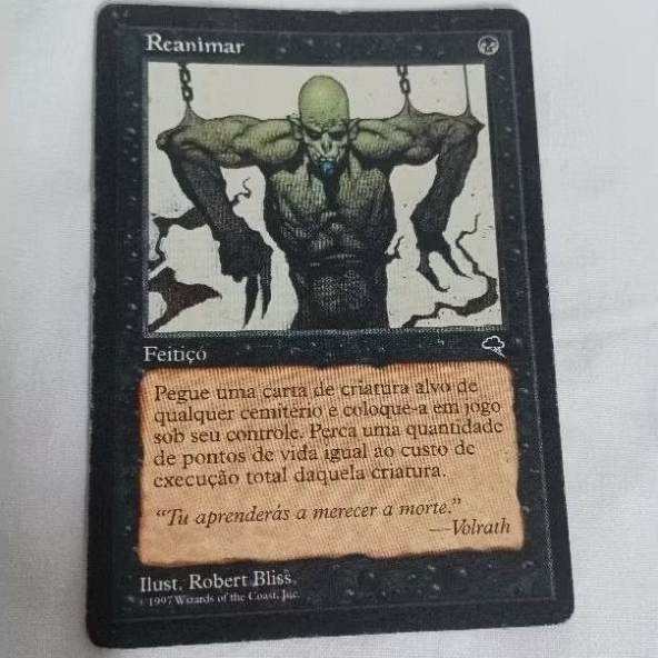 Card Magic The Gathering -Reanimar - Usado - 1997