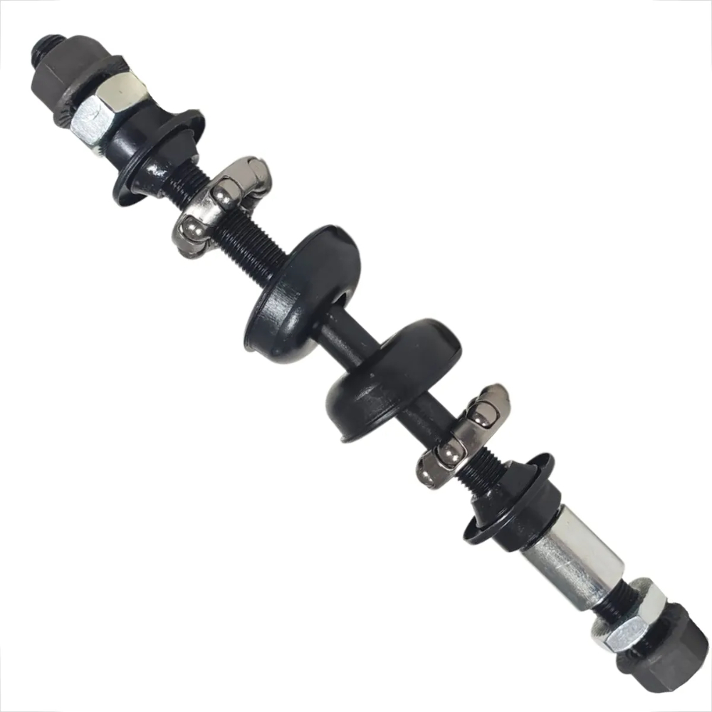 Eixo Traseiro Paco 3/8 x 175 mm Com Caixa Colar Espaçador P/Cubo · foto 2