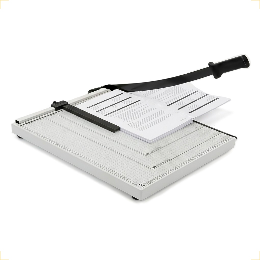Guilhotina Manual Cortador Facão Papel A4 com Trava 30cm Até 12 Folhas