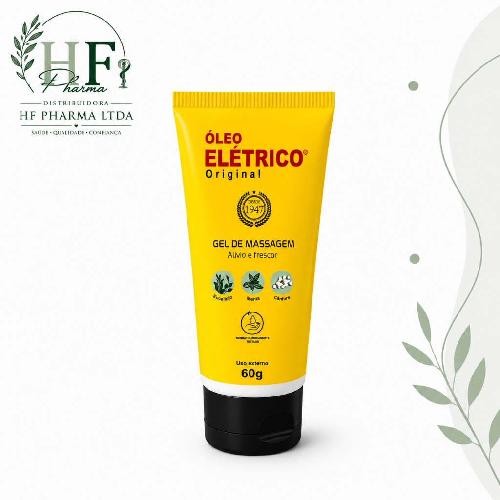 Melhor Óleo para Massagem - ÓLEO ELÉTRICO ORIGINAL 60ml - Gel.