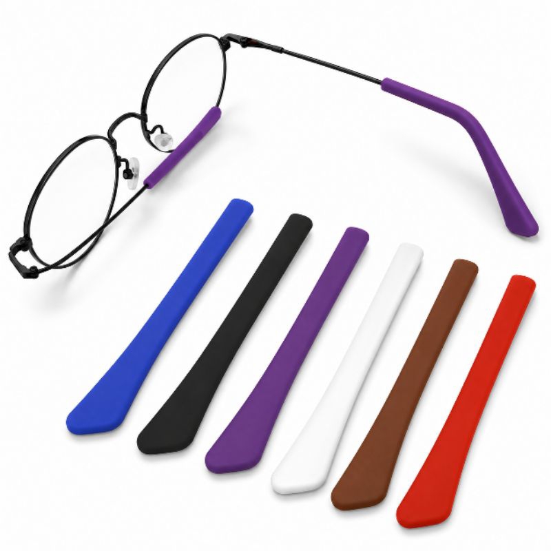Ponteira de silicone para óculos, capa para perna de óculos, borracha protetor de perna de óculos