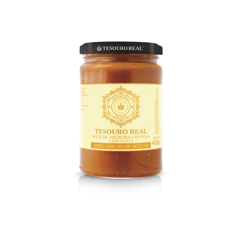 Doce Abóbora C/ Coco Zero Ad De Açúcares 400g Tesouro Real