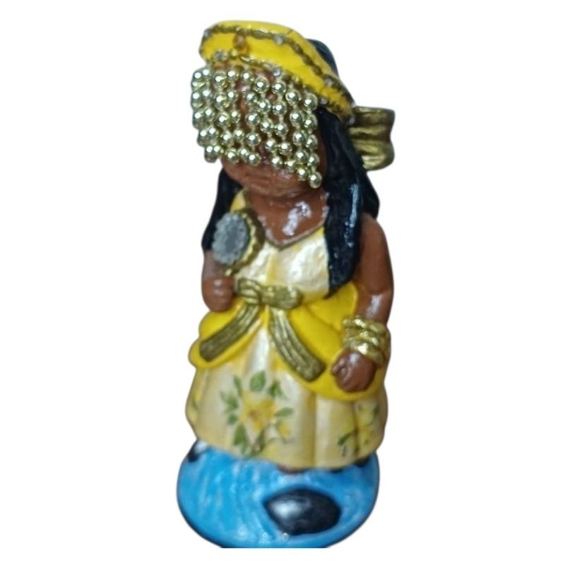 Escultura Oxum Baby 14 cm - com espelho de verdade