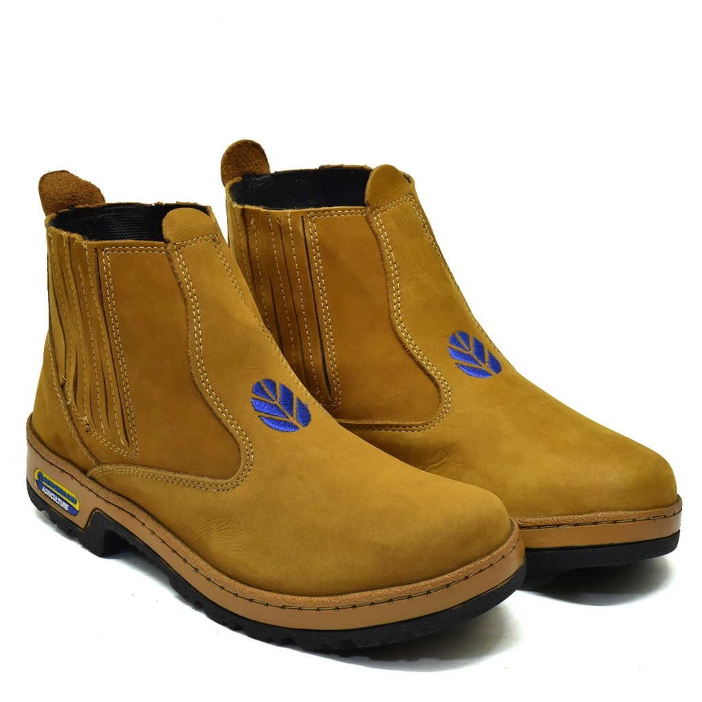 Botina Masculina Couro Nobuck Legítimo Solado Borracha Premium