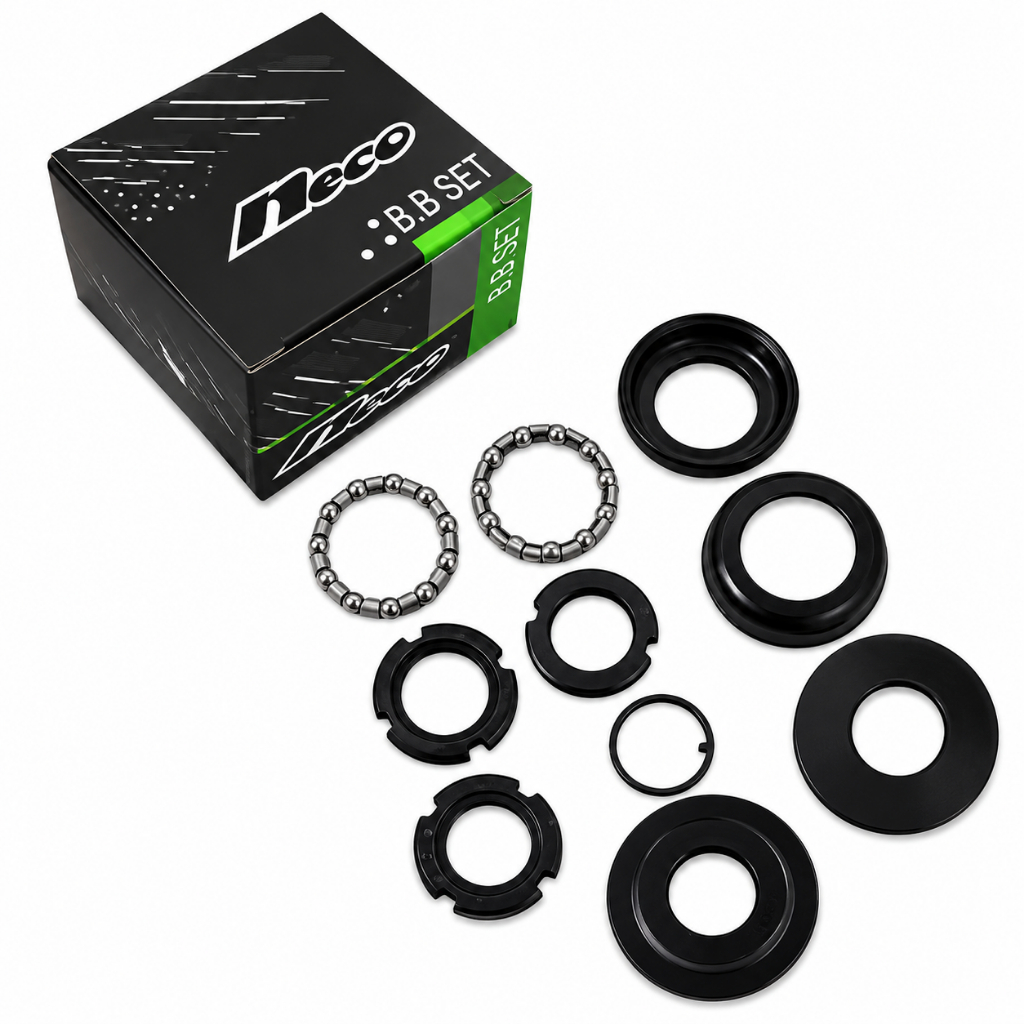 Movimento Central 45mm Neco Para Bicicleta aro 16 20 24 26 29 Pedivela Monobloco 114mm 140mm 165mm