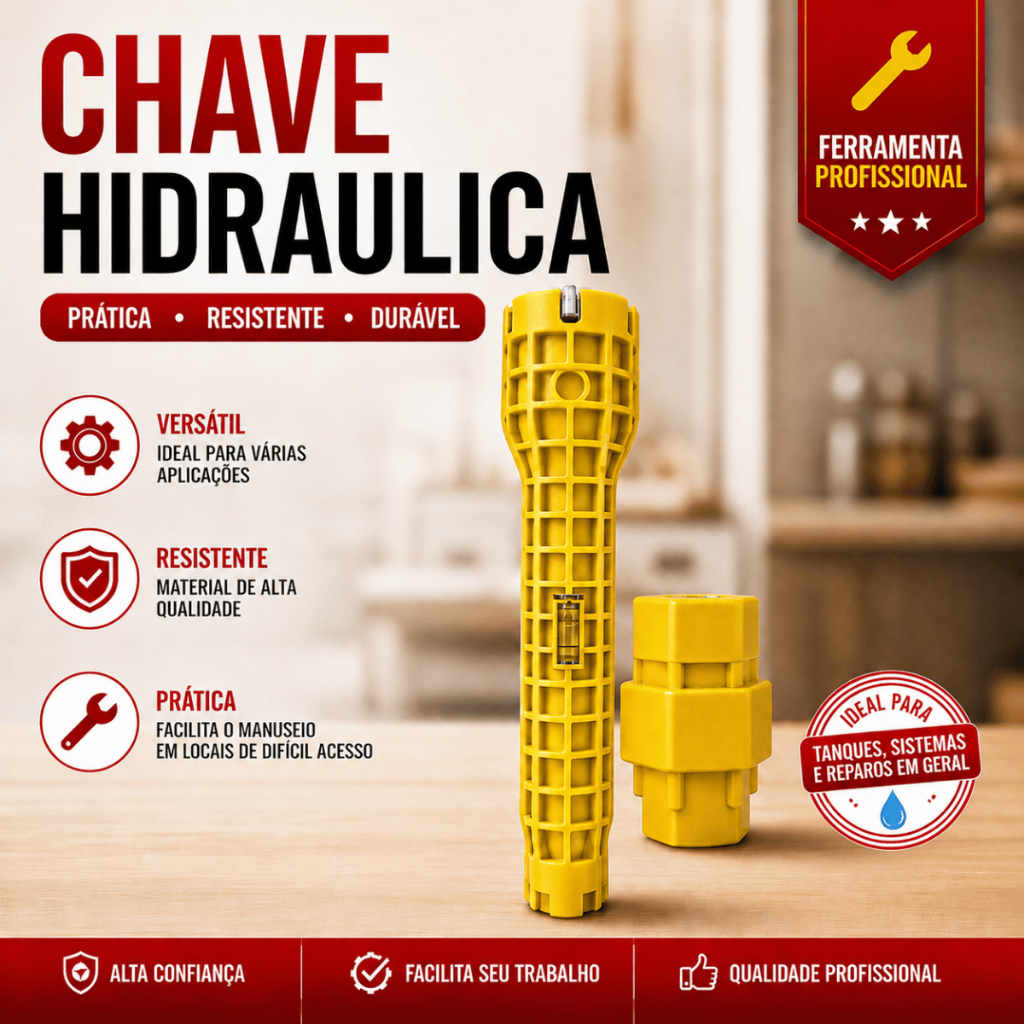 Chave Hidráulica Ajustável Multifuncional Universal Pia Sifão Aperto Mecânica Encanamento Encanador
