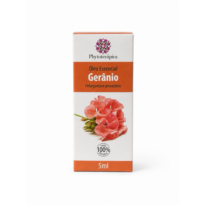 Phytoterápica Óleo Essencial de Gerânio 5ml – Equilíbrio Emocional e Cuidado com a Pele