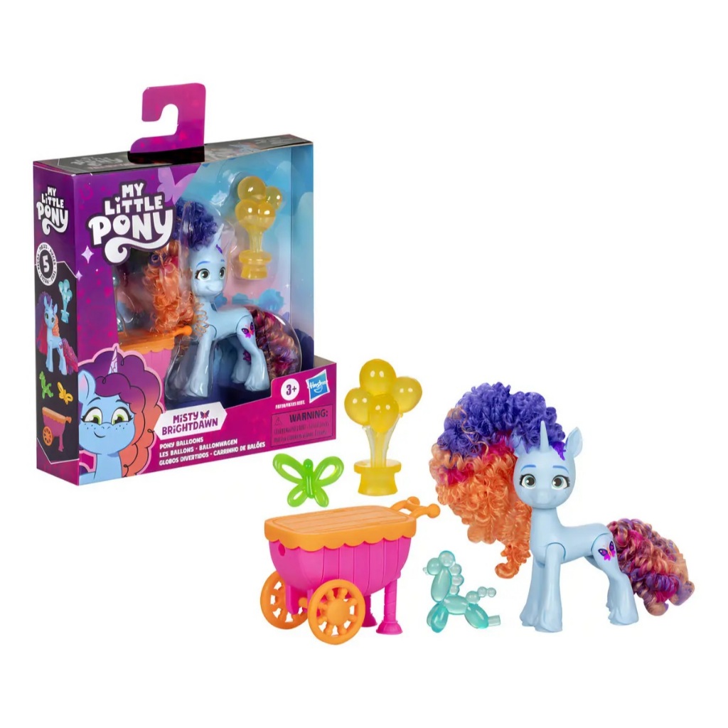 Boneca My Little Pony Misty Brightdawn Carrinho De Balões - Hasbro F8738