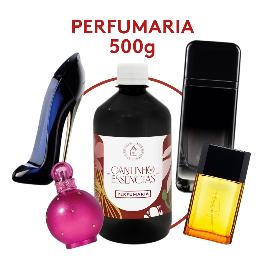Perfumaria Feminina e Masculina 500g - Essência Contratipo Concentrada