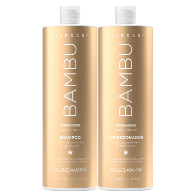 SHAMPOO E CONDICIONADOR BAMBU JACQUES JANINE 800ML/750ML