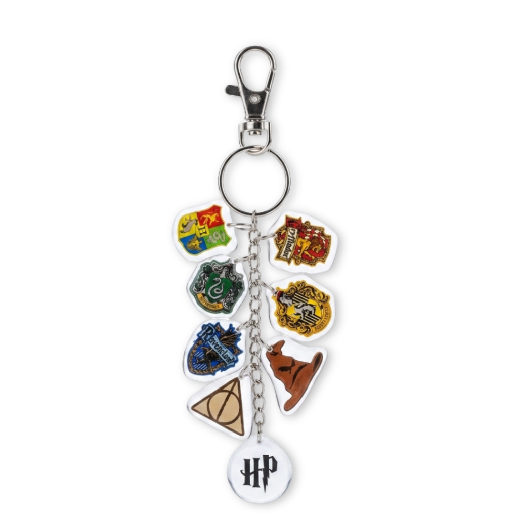 Chaveiro Harry Potter Acrílico Filme Hogwarts Grifinória Sonserina Geek Presente Chave Mochila