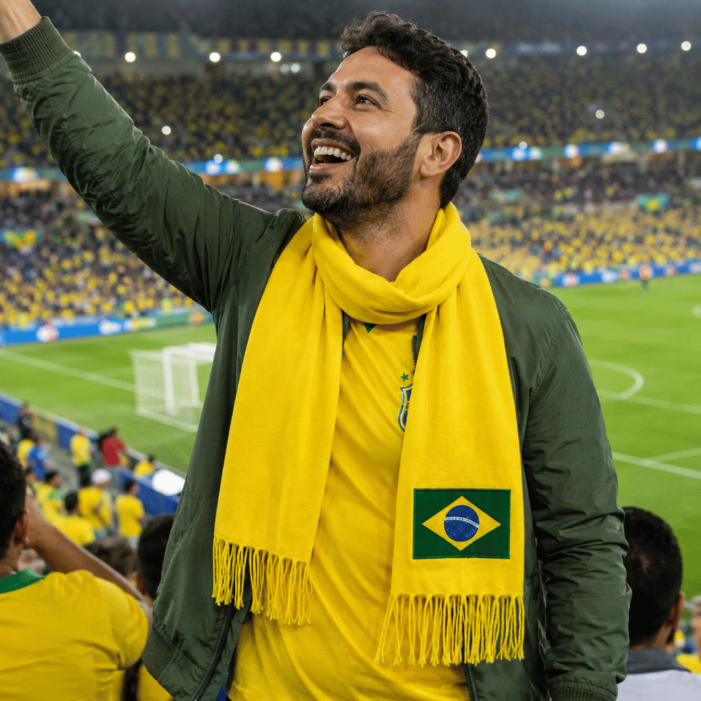 Cachecol Pashmina Unissex Bordado Brasil Quentinho para Inverno Frio 3 Modelos Moda Futebol Seleção