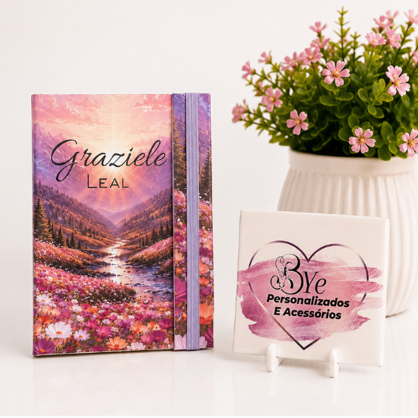 Mini Porta Folheto Personalizado 🌸
