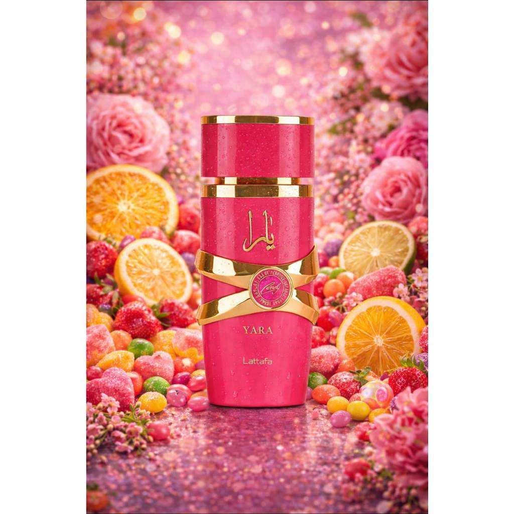 Perfume Yara Lattafa Candy Perfume Árabe Fragrância Doce Edp 100ml - Feminino