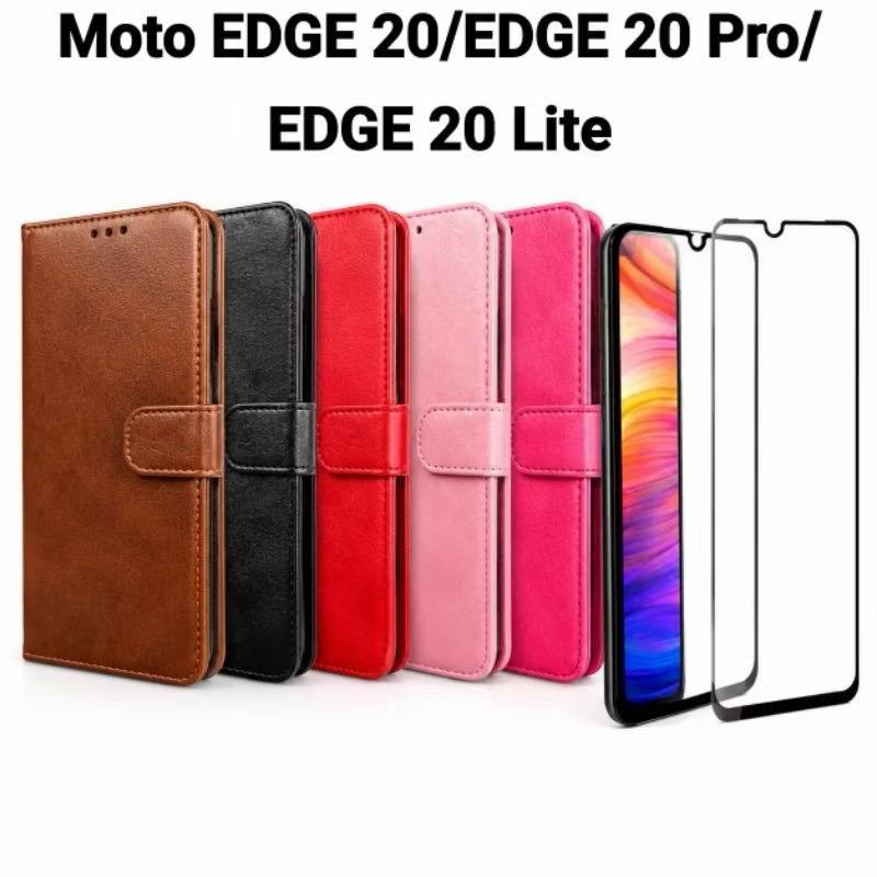 Capa de carteira flip cover Proteção completa 360° Fecho magnético EDGE 20 LITE EDGE 20 PRO EDGE 20 MOTOROLA
