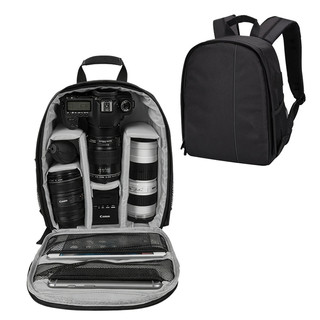 Mochila Impermeável para Câmera DSLR, Nikon, Canon, Sony, lentes grandes para câmeras fotográficas e acessórios