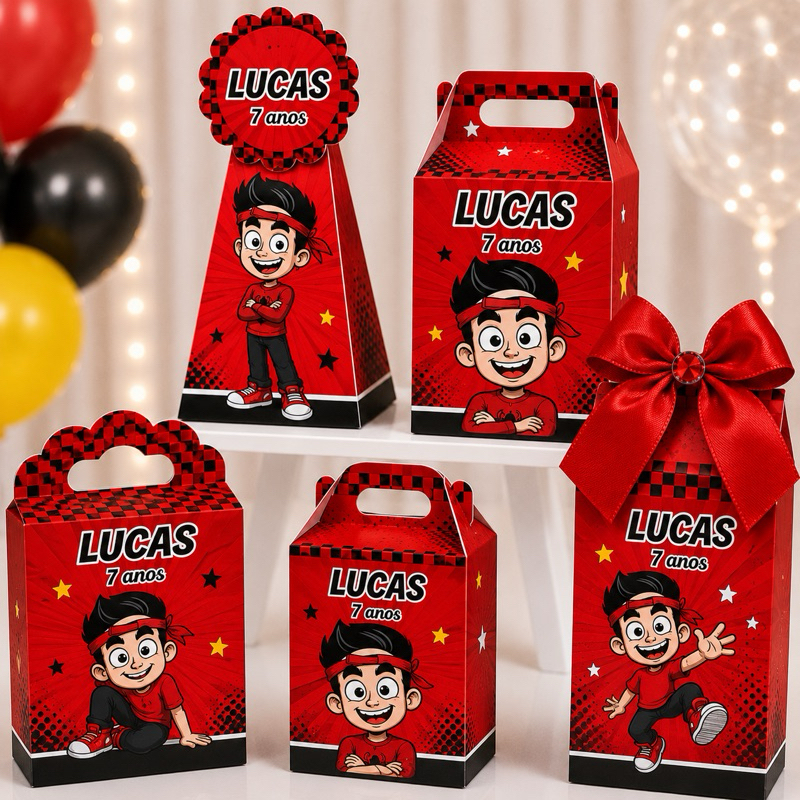Kit Personalizados caixas Festa ENALDINHO Caixinha Aniversário Lembrancinha Pegue Monte