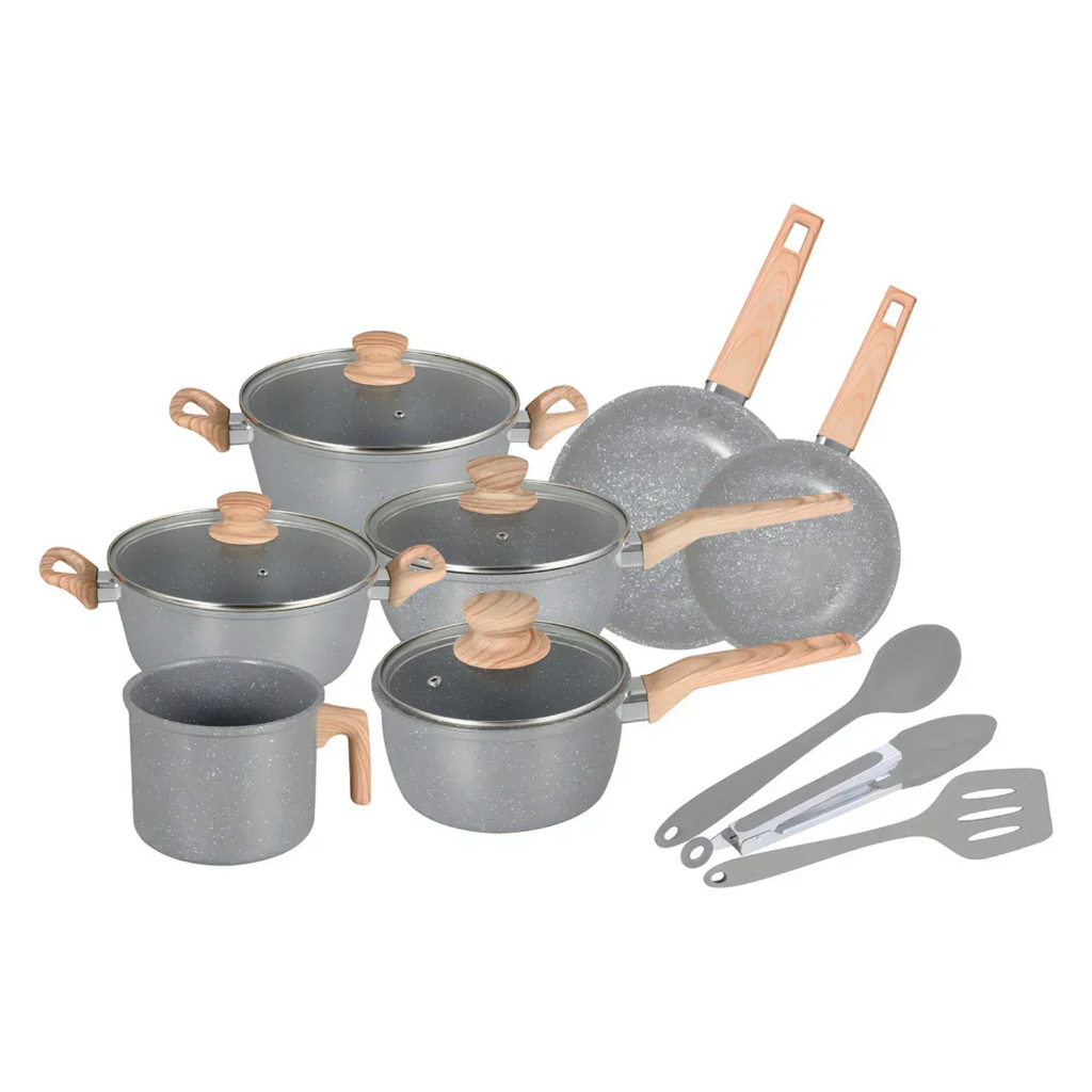 conjunto de panelas 8 peças cerâmica life
