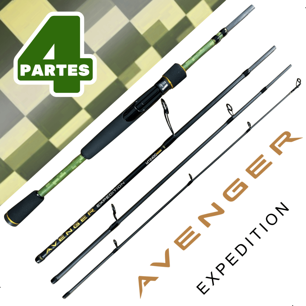 Vara Molinete Avenger Expedition 1,83m 17lb 4 Partes Marine Sports Original — imagem 2 de 2