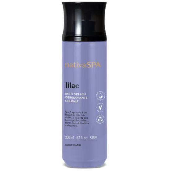 Nativa Spa Lilac Body Splash Desodorante Colônia 200ml - O Boticário