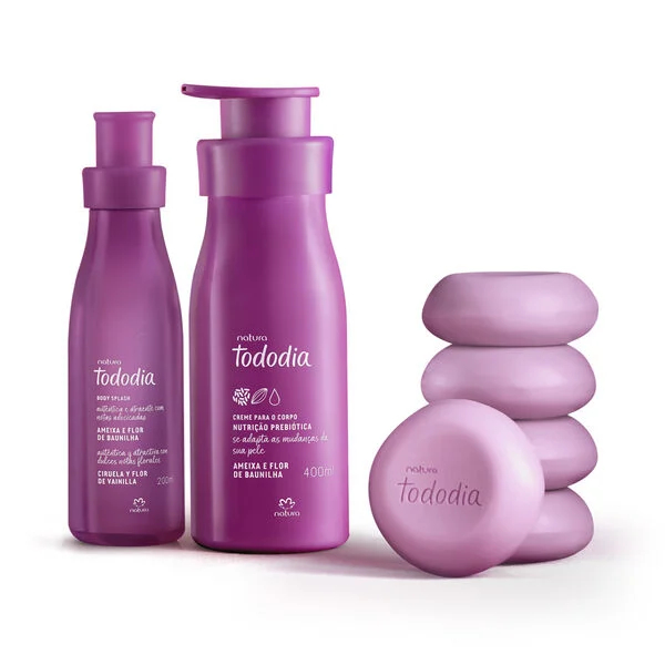 Kit Banho, Hidratação e Perfumação Tododia Ameixa e Flor de Baunilha