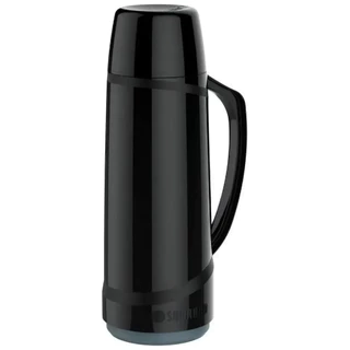Garrafa Térmica 1L Soprano Cristal Preta Bebidas Quentes e Frias Café Chimarrão Alta Conservação