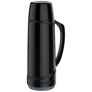 Garrafa Térmica 1L Soprano Cristal Preta Bebidas Quentes e Frias Café Chimarrão Alta Conservação