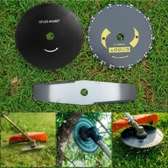Lâminas Para Roçadeira Stihl Toyama Disco Corrente + Disco 80 Dentes + Lâmina 2 Pontas Faca
