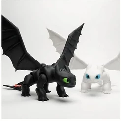 Banguela Fúria da Noite - Fúria da Luz, articulado, como treinar seu dragão, brinquedo articulado