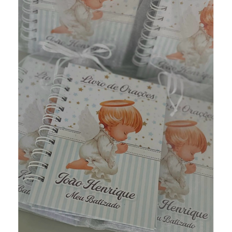 Livro de Orações Personalizado lembrancinha Batizado | Primeira Eucaristia | Primeira Comunhao | Fazemos todos os temas