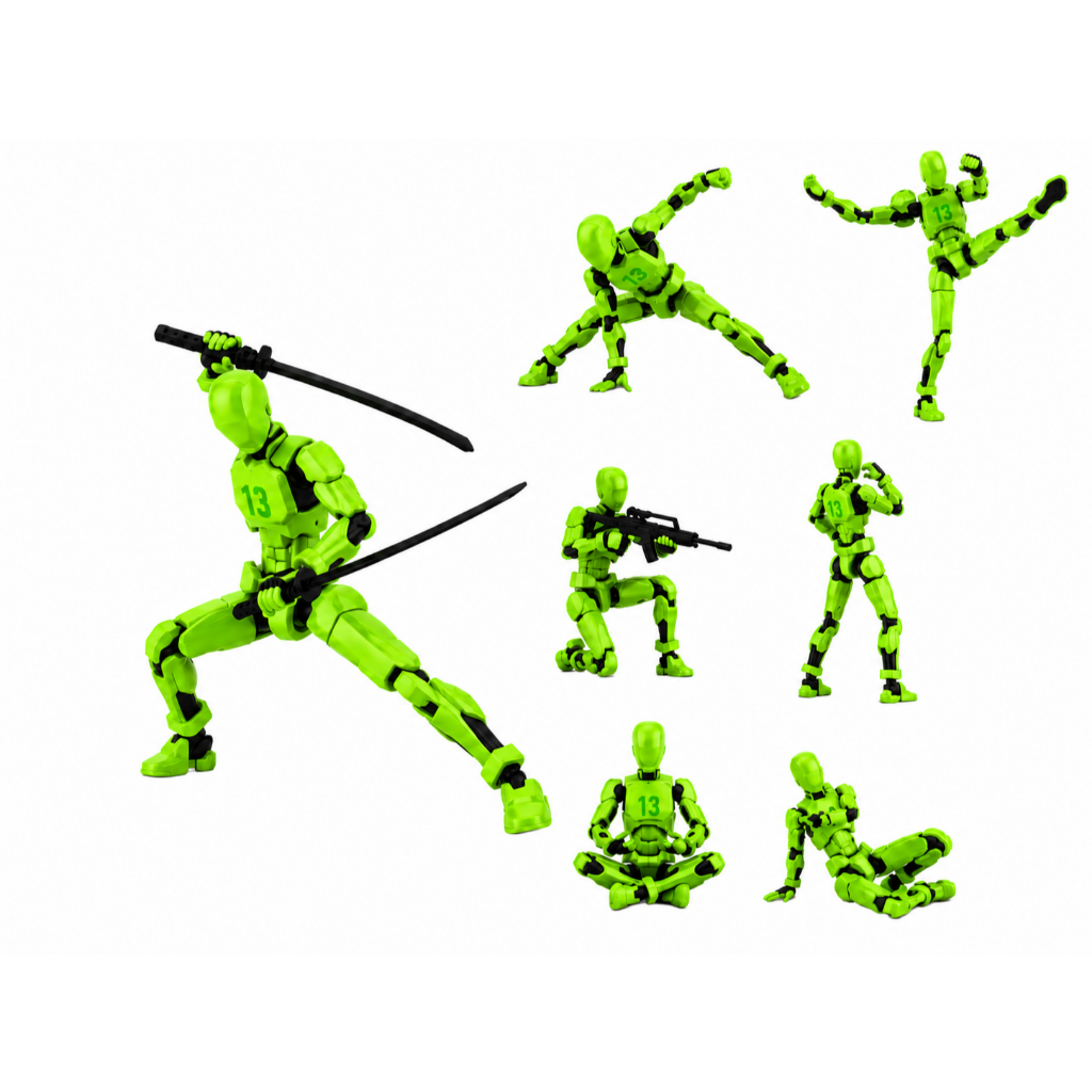 Boneco Dummy 13 Articulado Montagem 3D Presente Criativo Crianças Anatomia Stop Motion Ilustração - Envio em até 24hrs