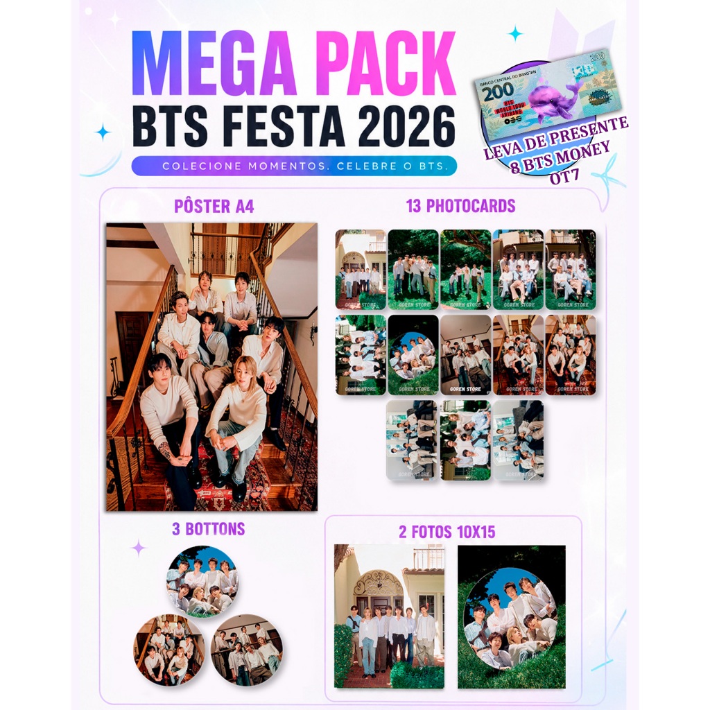 MEGA PACK BTS FESTA 2026 KPOP BANGTAN