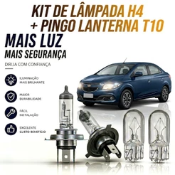 Lampada farol BAIXO / ALTO + LANTERNA CHEVROLET PRISMA 2013/2019