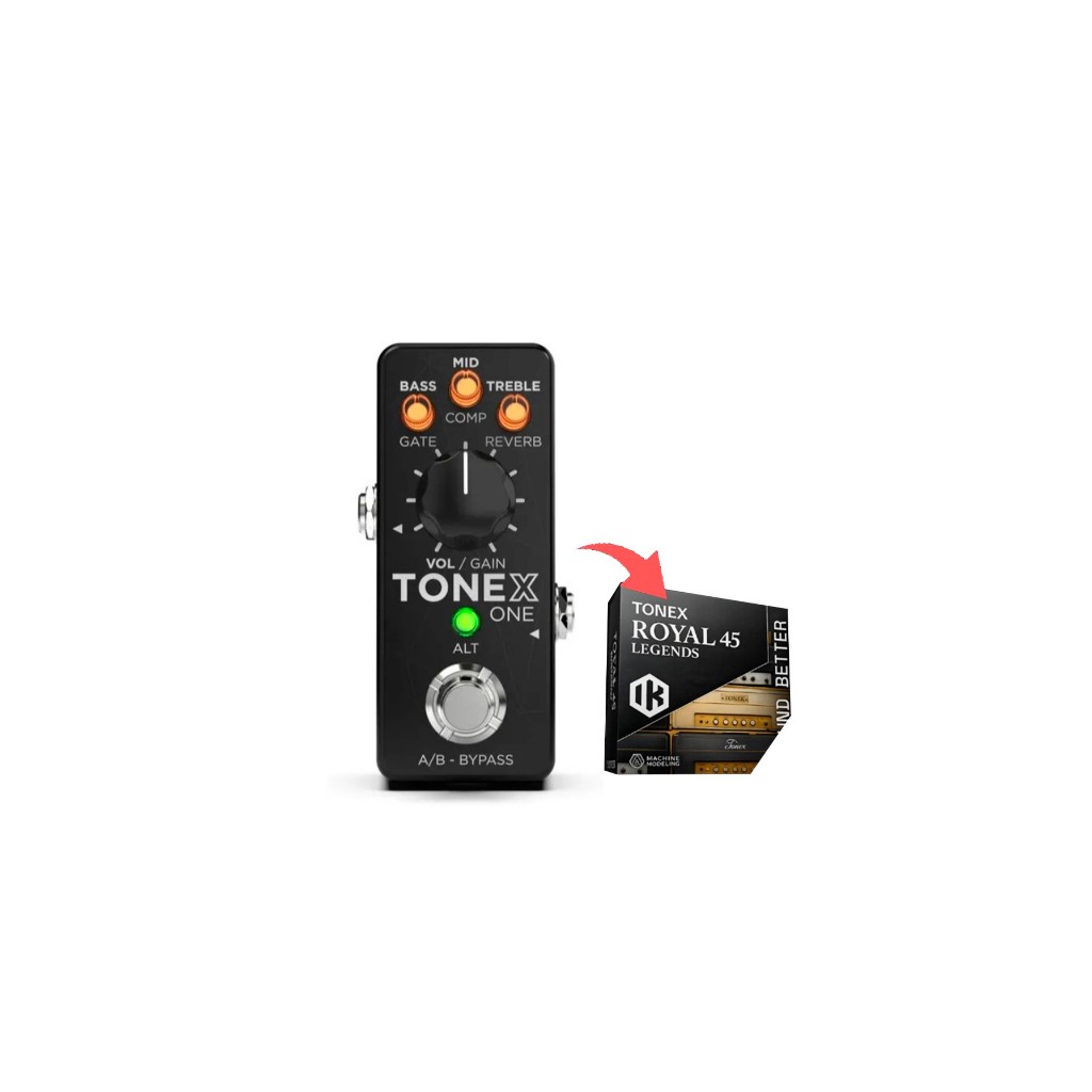 Pedal Ik Multimedia Tonex One Black Para Guitarra + Bonus