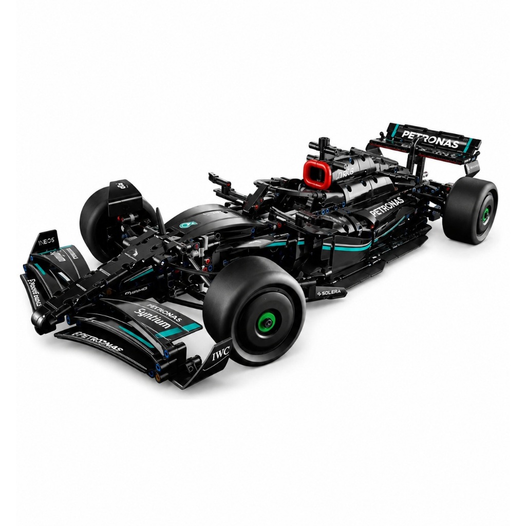 Blocos de Montar da Formula 1 da Mercedes ou Mclaren AMG F1 W14 1642 Peças com Suporte de Parede