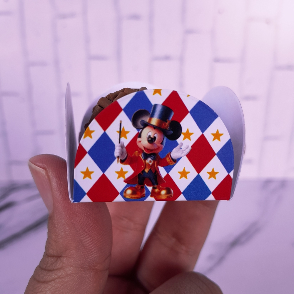 Forminhas para Docinhos Brigadeiro Doce Lembrancinhas Aniversário Circo do Mickey Mouse