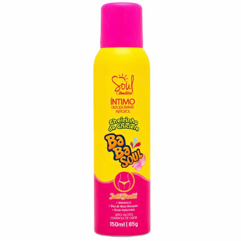 Desodorante Íntimo Feminino Soul Cosméticos Tutti-Frutti ou frutas vermelhas - Frescor Duradouro e Fragrância Suave