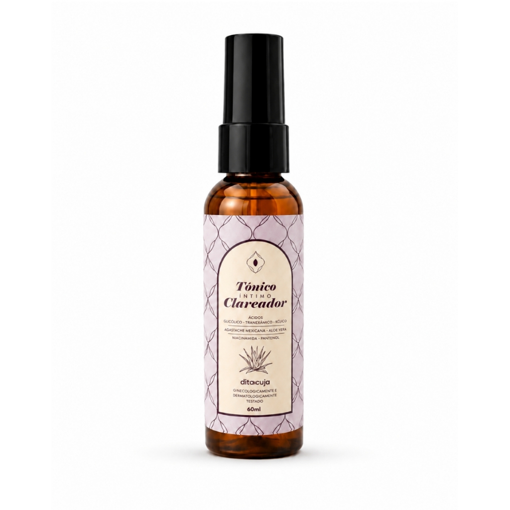Tônico Clareador Íntimo | 60ml | Clareamento Eficaz, Secagem Rápida e Cuidado Suave