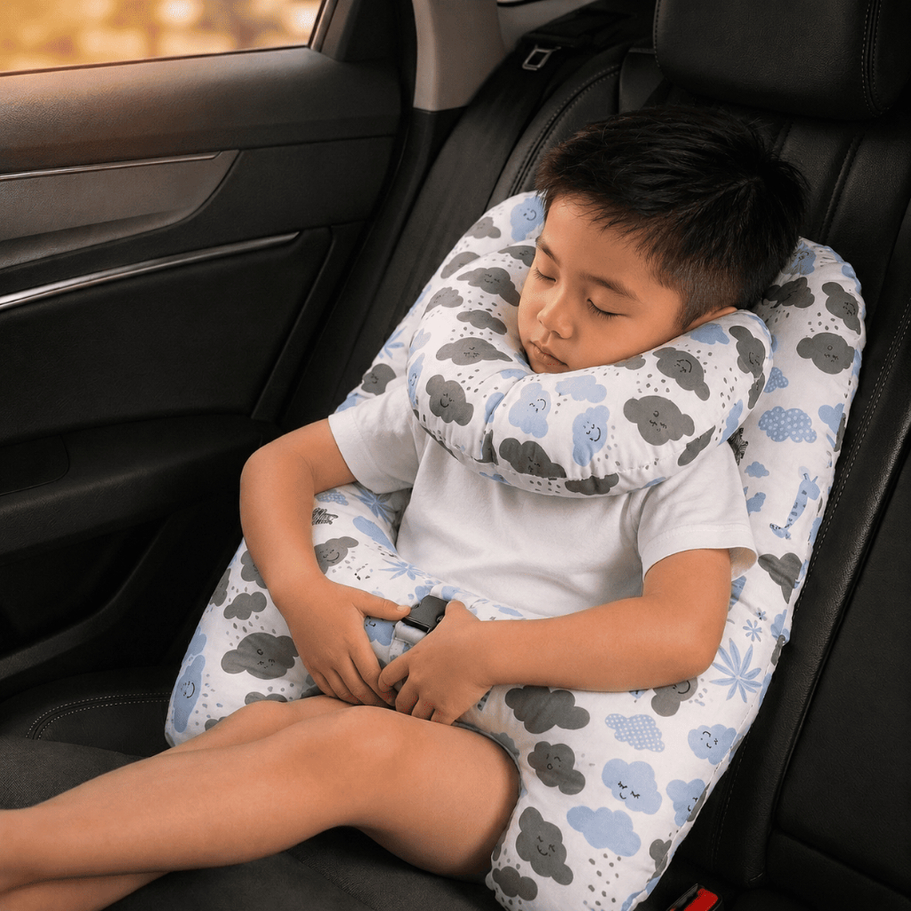 Almofada para Carro com Apoio de Pescoço (Nuvem Azul)