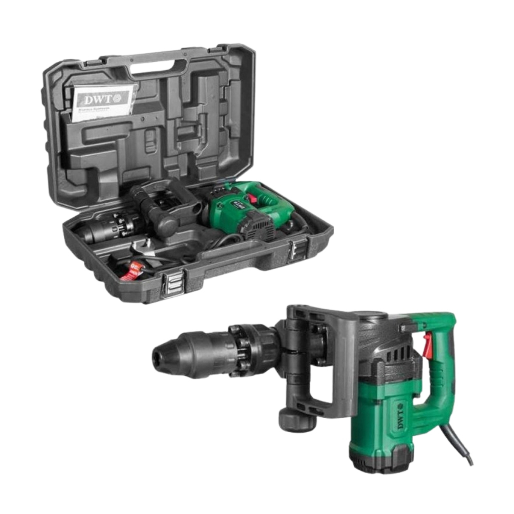 Martelo Rompedor SDS Max DWT 1300W 15J para Demolição Concreto Pisos e Rebocos MRD1315N