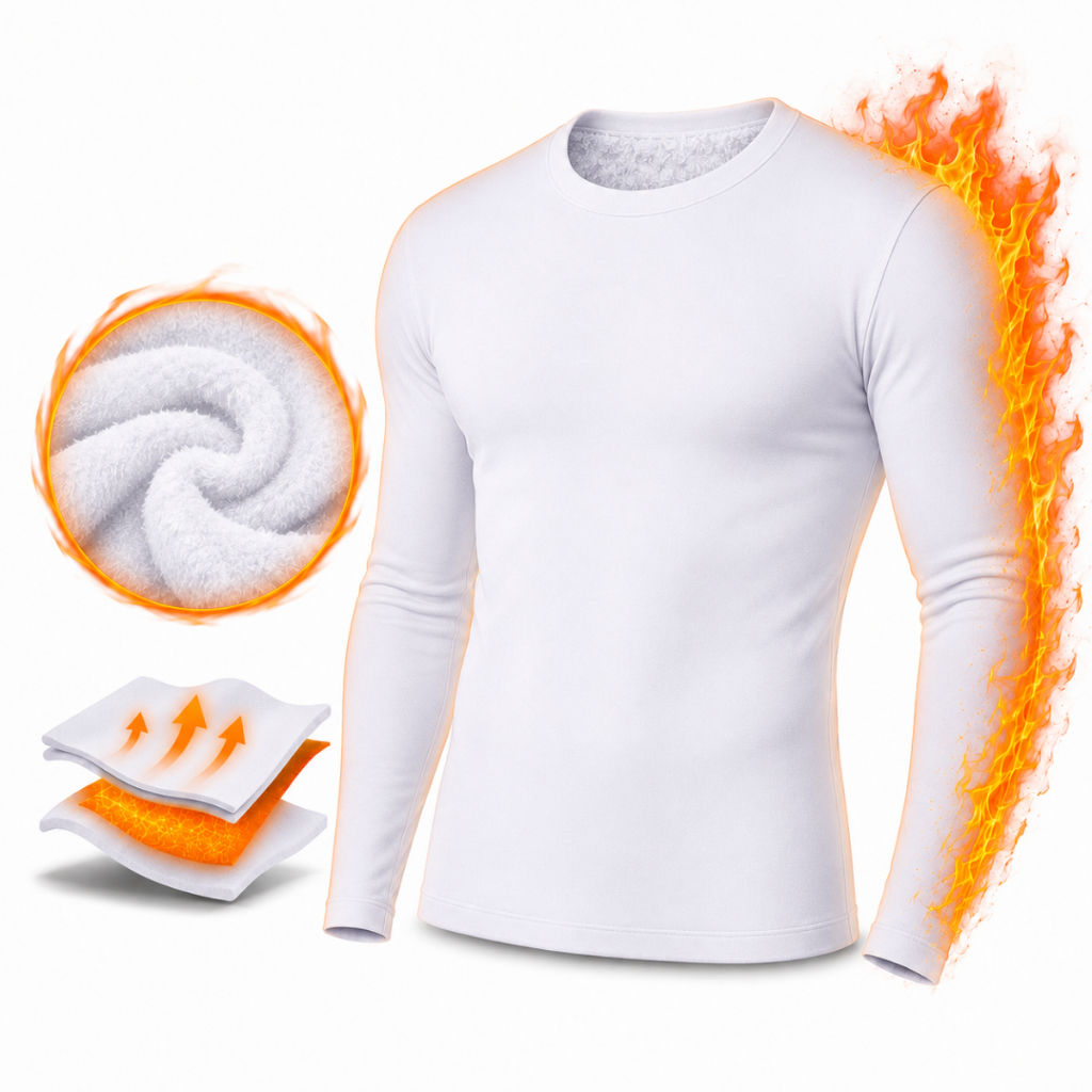 Camisa Térmica Branco Masculina Grossa Forrada Flanelada Peluciada Feminina Proteção Solar Lisa Segunda Pele Adulto