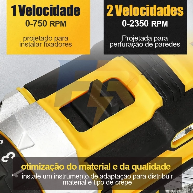 Furadeira Parafusadeira de Impacto Sem Fio 48V — foto 4