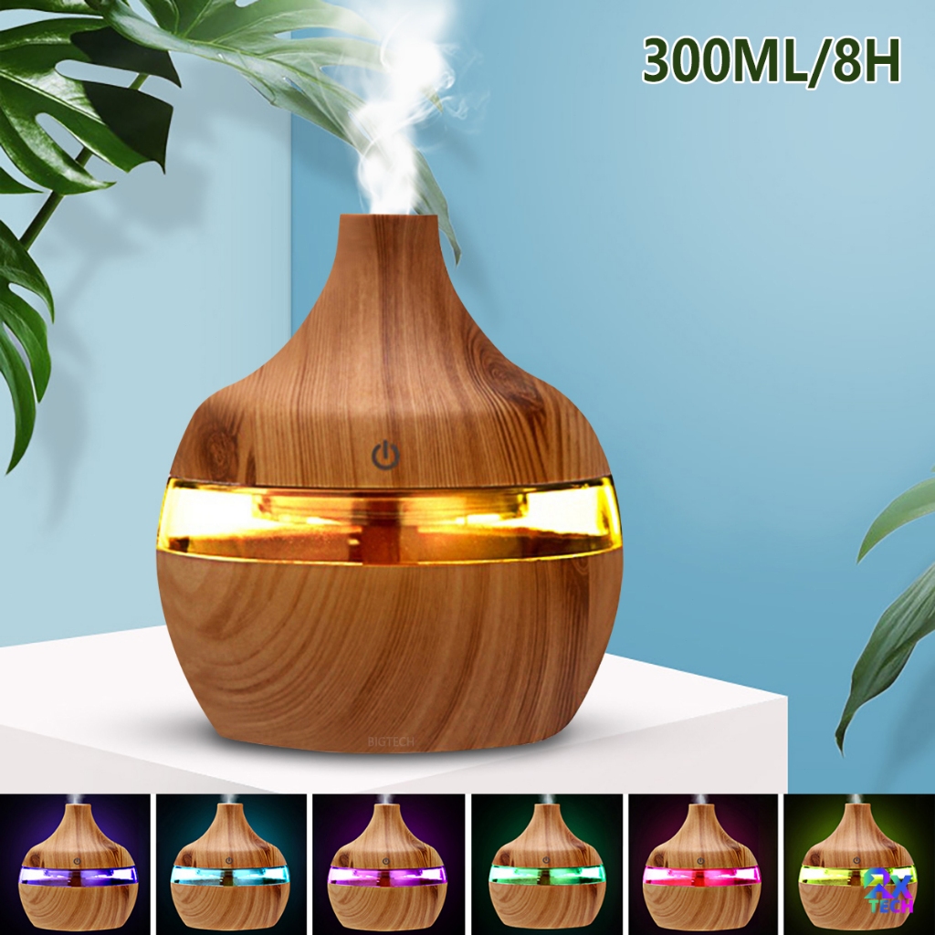 Difusor Umidificador Ultrassônico com LED e Aromas