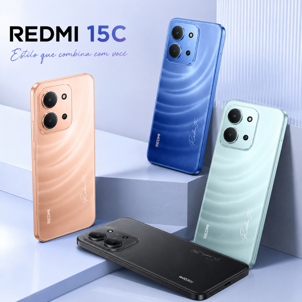 Smartphone Xiaomi Redmi 15C 256GB 4GB RAM Verde Global Dual SIM 4G