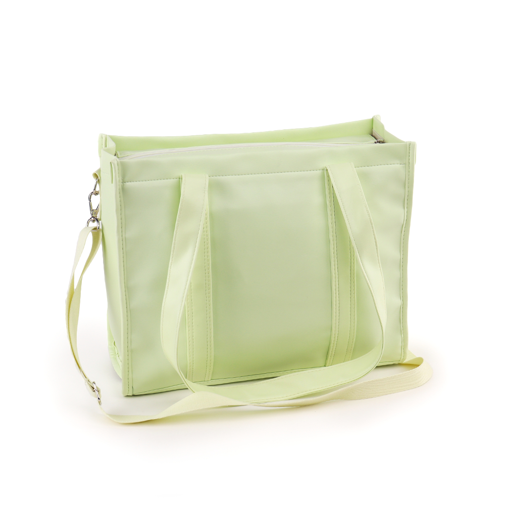 Bolsa Tote Midi com Alça Verde Mousse