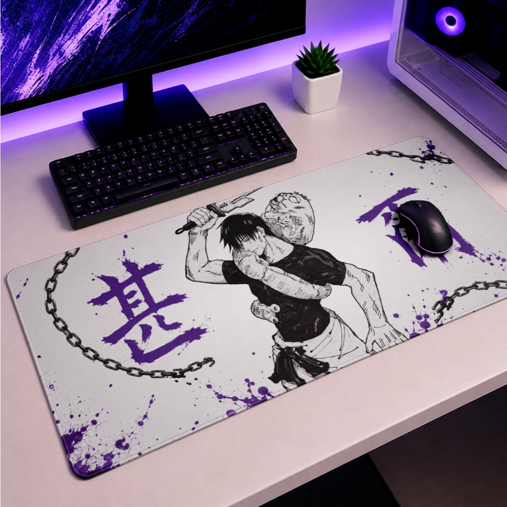 Mouse Pad Gamer Toji Fushiguro Jujutsu 90x40 70x35 50X40 25x20 Anime Informática