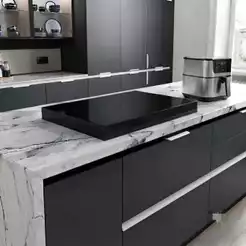 Linda Tampa Em Alumínio ACM Para Fogão Cooktop 5 Bocas Cor Branco Preto Fosco Preto Brilhante Madeirado Grafite Cozinha